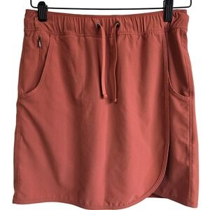 Patagonia Women Rosewood Pink Active Skort Hiking Travel Skirt with Liner Shorts